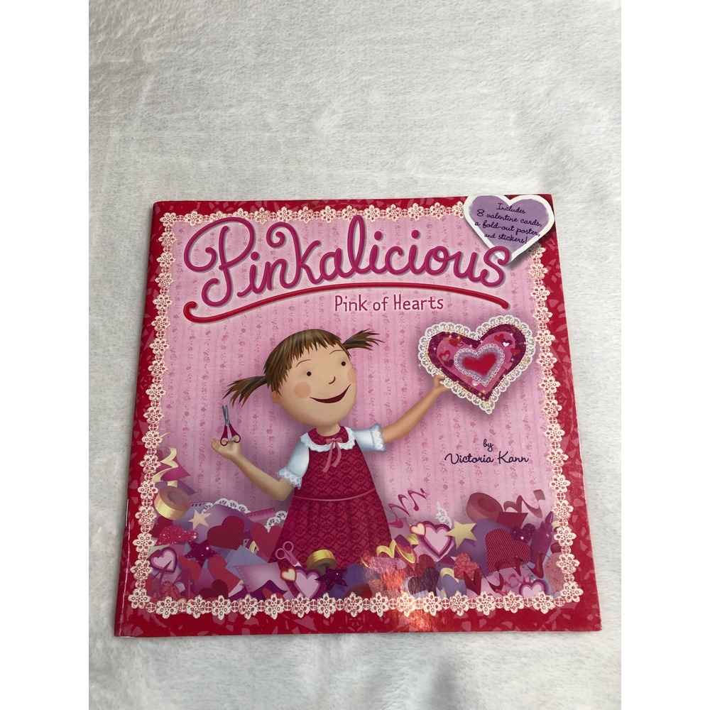 Pinkalicious Pink of Hearts Book Victoria Kann Kids Pink Valentines Stickers